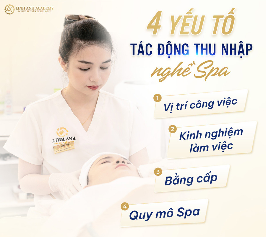 thu nhập nghề spa là bao nhiêu