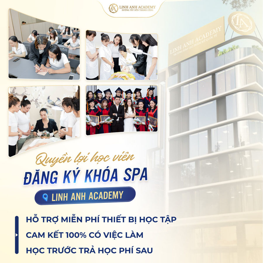 nhận đào tạo học viên spa