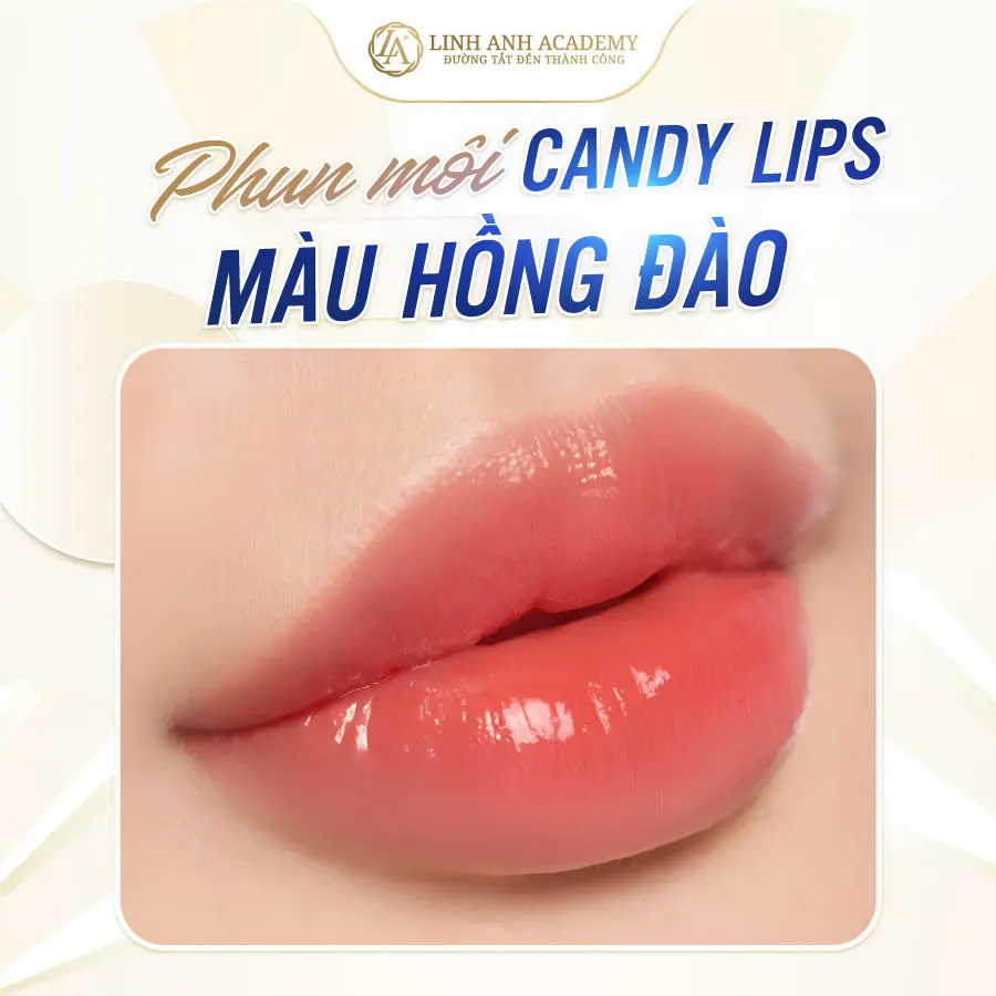 phun môi candy lips màu hồng đào