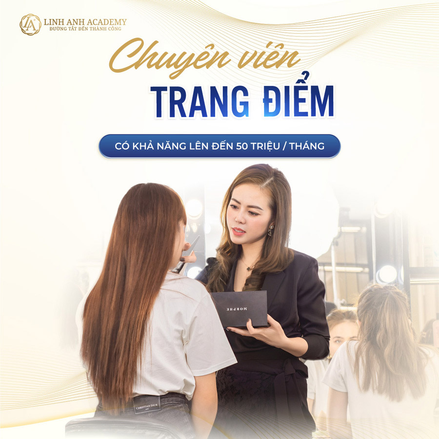 những nghề không cần bằng đại học chuyên viên trang điểm