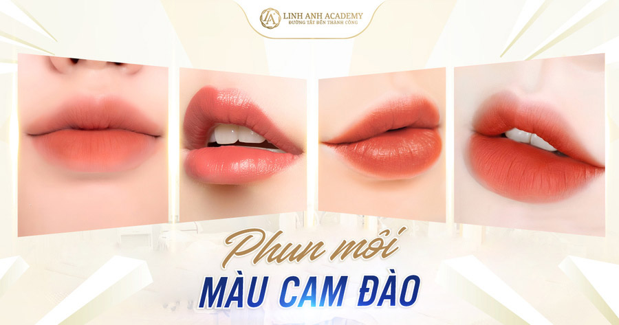 Có những lưu ý gì khi pha màu cam đào để phun môi?
